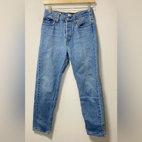 Levi’s Wedgie Straight Jeans Blue — Size 26 - Picture 4 of 10